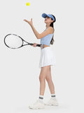 Pleated Detail Mid-Rise Waist Active Skirt DJPT