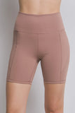 Tree High Waist Seam Detail Active Shorts DJPT
