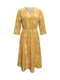 Notched Neck Dress DJPT