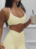 Sports Bra and High-Waisted Shorts Active Set DJPT