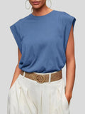 Round Neck Cap Sleeve T-Shirt DJPT