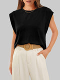 Round Neck Cap Sleeve T-Shirt DJPT