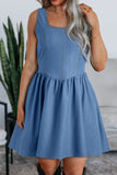 Neck Sleeveless Mini Dress DJPT