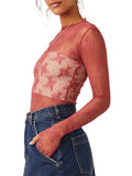 Mock Neck Long Sleeve Blouse DJPT