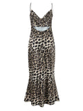 Print Satin Maxi Dress DJPT