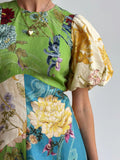 Round Neck Puff Sleeve Dress DJPT
