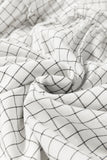 Plaid Notched Balloon Sleeve Mini Dress DJPT