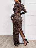 Round Neck Top and Skirt Set DJPT
