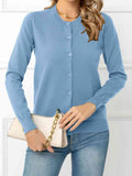 Down Round Neck Cardigan DJPT