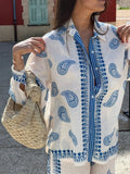 Up Printed Shirt and Pants Set DJPT