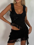Scoop Neck Tank and Skirt Set DJPT