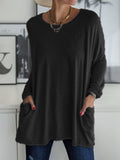 Size Round Neck Long Sleeve T-Shirt DJPT