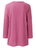 Size Round Neck Long Sleeve T-Shirt DJPT