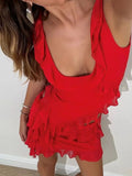 Scoop Neck Tank and Skirt Set DJPT