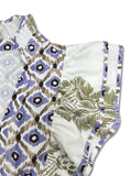 Notched Ruffled Cap Sleeve Dress DJPT