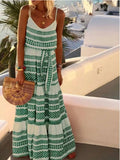 Size Printed V-Neck Maxi Cami Dress Plus Size DJPT