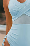 Ruched V-Neck One-Piece Swimwear DJPT