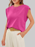 Round Neck Cap Sleeve T-Shirt DJPT