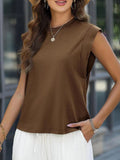 Round Neck Cap Sleeve T-Shirt DJPT
