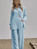 Up Long Sleeve Shirt and Pants Set DJPT