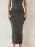 Neck Sleeveless Bodycon Dress DJPT