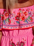 Off Shoulder Ruffle Maxi Dress DJPT