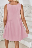 Plunge Wide Strap Mini Tank Dress DJPT