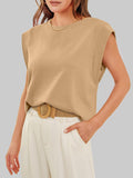 Round Neck Cap Sleeve T-Shirt DJPT