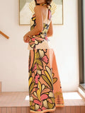 Halter Neck Crop Top and Skirt Set DJPT