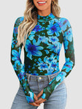 Mock Neck Long Sleeve T-Shirt DJPT