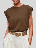 Round Neck Cap Sleeve T-Shirt DJPT