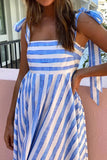 Square Neck Wide Strap Dress DJPT