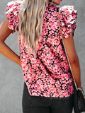 Sleeve Notched Blouse DJPT