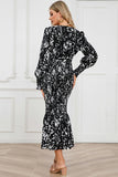 V-Neck Smocked Midi Dress DJPT