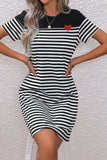 Heart Short Sleeve Dress DJPT