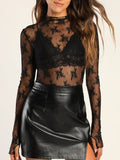 Mock Neck Long Sleeve Blouse DJPT