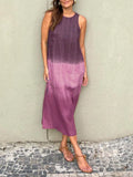 Size Sleeveless Gradient Tank Midi Dress Plus Size DJPT