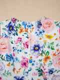 Print Cap Sleeve Mini Dress DJPT
