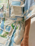 Short Sleeve Shirt and Skirt Set DJPT