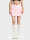Pleated Detail Mid-Rise Waist Active Skirt DJPT