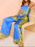 Side Tied Cami and Pants Set DJPT