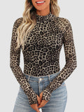 Mock Neck Long Sleeve T-Shirt DJPT
