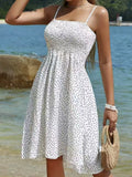 Size Smocked Square Neck Cami Dress Plus Size DJPT
