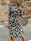 Notched Midi Dress DJPT