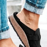 Toe Low Heel Buckle Loafers DJPT
