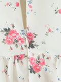 Floral Lace Trim Mini Dress DJPT