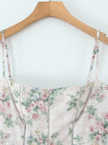 Print Square Neck Maxi Cami Dress DJPT