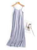 Neck Midi Cami Dress with Bra DJPT