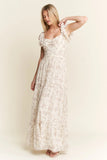 By Jane Full Size Ruffle Sleeve Tiered Maxi Dress Plus Size DJPT