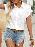 Collared Neck Short Sleeve Shirt DJPT